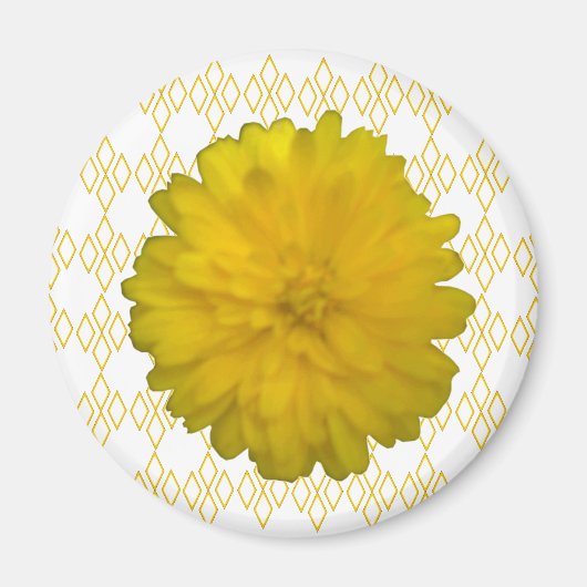 Gele Marigold Magnet (Voorkant)