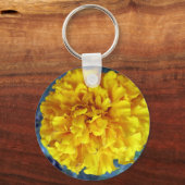 Gele marigold sleutelhanger (Voorkant)