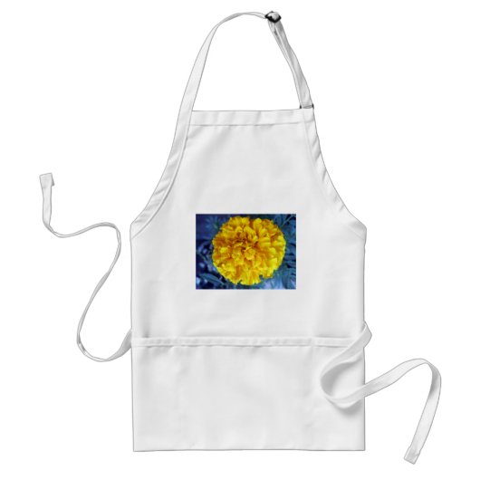 Gele marigold standaard schort (Voorkant)