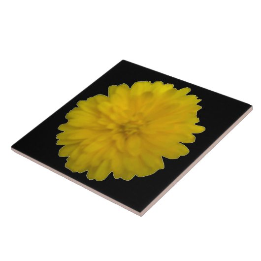 Gele Marigold Tile Tegeltje (Zijkant)
