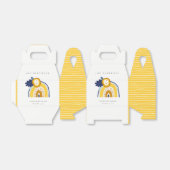 Gele marine Boho Floral regenboog elke zondag Bedankdoosjes (Uitgevouwen)