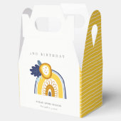 Gele marine Boho Floral regenboog elke zondag Bedankdoosjes (Geopend)