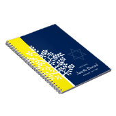 Gele marineboom van het boek van de Golfboog Mitzv Notitieboek (Rechterzijde)