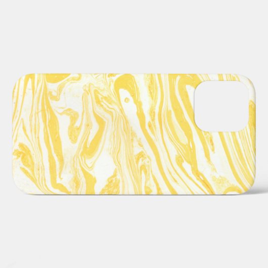Gele marmertextuur. Handtekening Case-Mate iPhone Case (Achterkant (horizontaal))