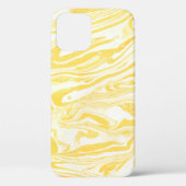 Gele marmertextuur. Handtekening Case-Mate iPhone Case (Achterkant)