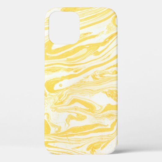 Gele marmertextuur. Handtekening Case-Mate iPhone Case (Achterkant)