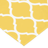 gele Marokkaanse quatrefoil Korte Tafelloper (Hoek)