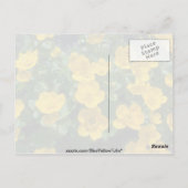 gele Marsh marigold bloemen Briefkaart (Achterkant)