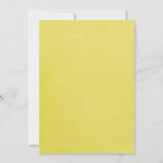 Gele Mason Jar Bridal Shower-uitnodigingen Kaart (Achterkant)