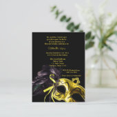 Gele Masquerade Ball Quinceanera 15e verjaardag Briefkaart (Staand voorkant)