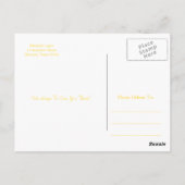 Gele Masquerade Ball Quinceanera 15e verjaardag Briefkaart (Achterkant)