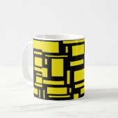 Gele Maze Koffiemok (Voorkant links)