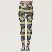 Gele mazelen legen leggings (Voorkant)