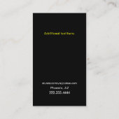  gele mazen en Visitekaartje van pooldot (Achterkant)