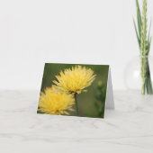 Gele mazen notitiekaartje (Voorkant)