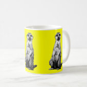 Gele Meerkat Coffee Mok (Voorkant rechts)