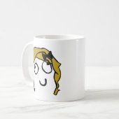 Gele meme koffiemok (Voorkant links)