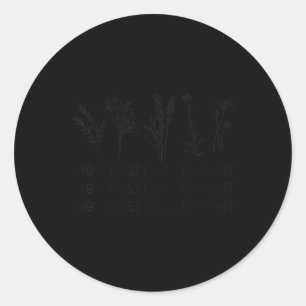 Gele mentale gezondheidsbewustzijn - Groei positie Ronde Sticker