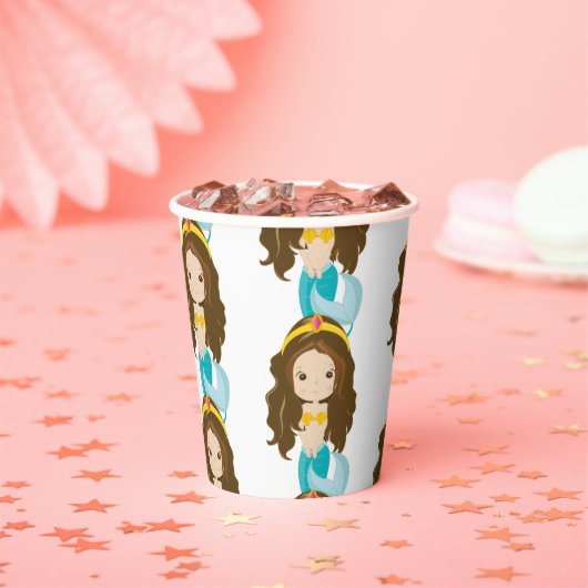 Gele mermaidapier papieren bekers (Insitu)