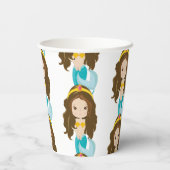 Gele mermaidapier papieren bekers (Achterkant)