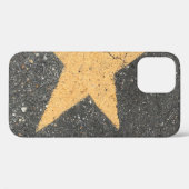 Gele met sterren bedrukte beweging Case-Mate iPhone case (Achterkant (horizontaal))