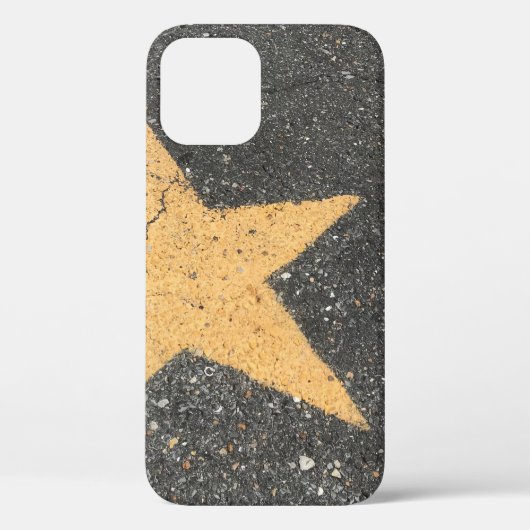 Gele met sterren bedrukte beweging Case-Mate iPhone case (Achterkant)
