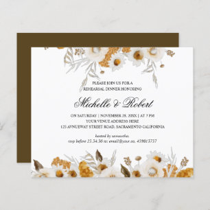 Gele Mimosa witte kamille repesal Dinner