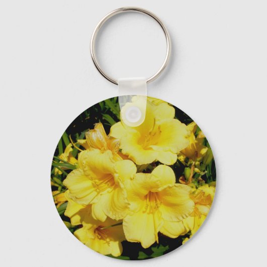Gele mini Lilies Sleutelhanger (Voorkant)