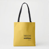 Gele minimale NOUVEAU MINIMO Tote Bag (Voorkant)