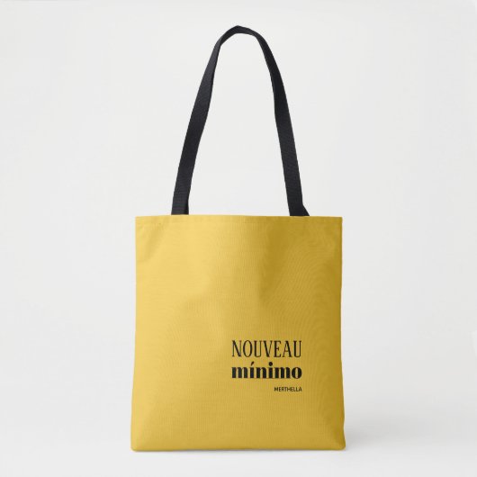 Gele minimale NOUVEAU MINIMO Tote Bag (Voorkant)