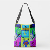 Gele Mode Abstracte inspiratie uit Matisse Crossbody Tas (Voorkant)