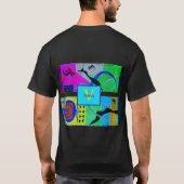 Gele Mode Abstracte inspiratie uit Matisse T-shirt (Achterkant)