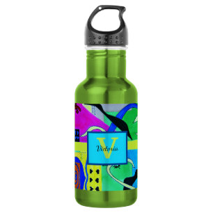 Gele Mode Abstracte inspiratie uit Matisse Waterfles