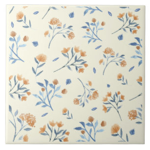 Gele Moderne Boerderij Wildflower Keramische Tegel Tegeltje