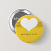 Gele moderne Button (Voorkant /achterkant)