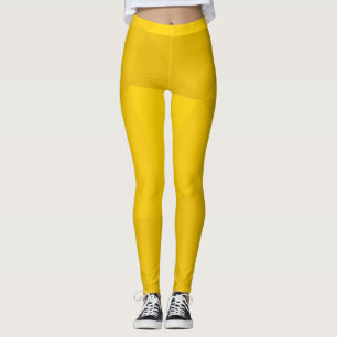 Gele, moderne, koele, trendy, urbane geometrische  leggings