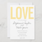 Gele moderne Liefde, vet Kaart (Voorkant)