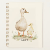 Gele Moeder Baby Eenden Planner (Voorkant)