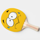 Gele moji met cared Yellow Tafeltennisbatje (Zijkant)