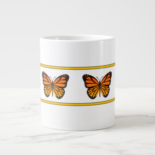 Gele Monarch (Bridget Collectie) Grote Koffiekop (Voorkant)