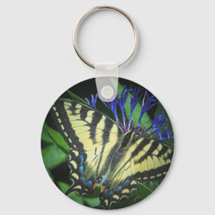 Gele monarch sleutelhanger