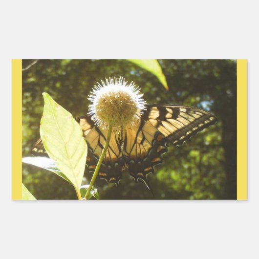 Gele Monarch Sticker (Voorkant)