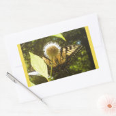 Gele Monarch-sticker Rechthoekige Sticker (Envelop)