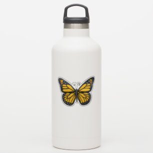 Gele Monarch Vlinder Sticker