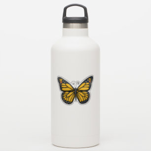 Gele monboogvlinder sticker