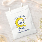 Gele moon Stars Night Sky Prom Gala Dance Bedankzakje (Geknipt)