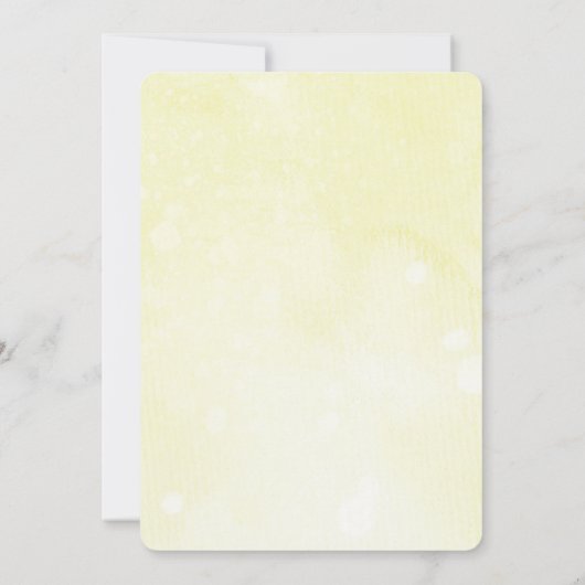 Gele moonsterren Oh Baby Neutrale Shower Kaart (Achterkant)