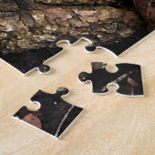 Gele Morel Paddenstoel Legpuzzel (Zijkant)