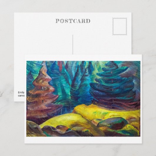 Gele mos | Emily Carr | Briefkaart (Voorkant / Achterkant)