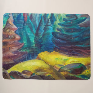 Gele mos Emily Carr Sherpa Deken